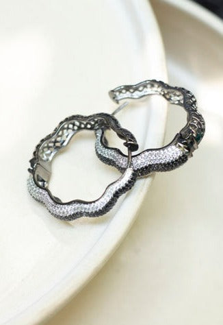 Silver earrings