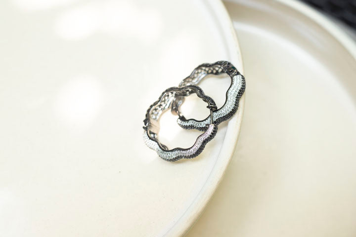 Silver earrings