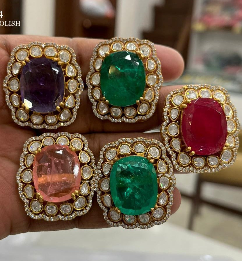 Diamond tops earring