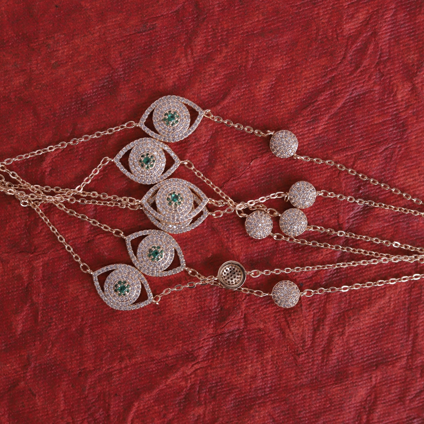 Silver plated evileye bracelet