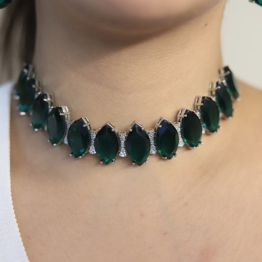 Green Emerald choker