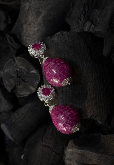 Ruby earrings