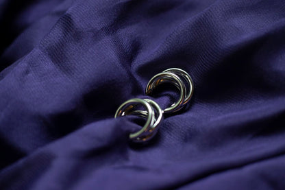 Silver ring earrings