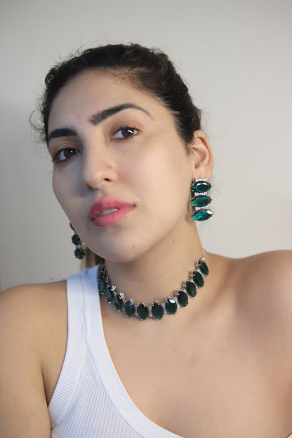 Green Emerald choker